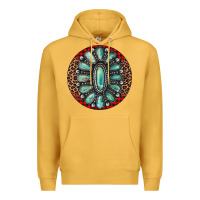 Mustard turquoise gemstone christmas ornament Premium Hoodie - Jasminsmagicworld