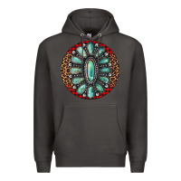 Smoke turquoise gemstone christmas ornament Premium Hoodie - Jasminsmagicworld