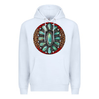 White turquoise gemstone christmas ornament Premium Hoodie - Jasminsmagicworld