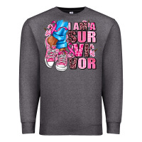Charcoal Heather i am a survivor Premium Sweatshirt - AdoDesignShop