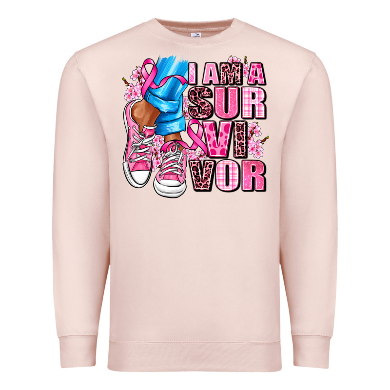 I Am A Survivor Premium Sweatshirt by AdoDesignShop | Teevron