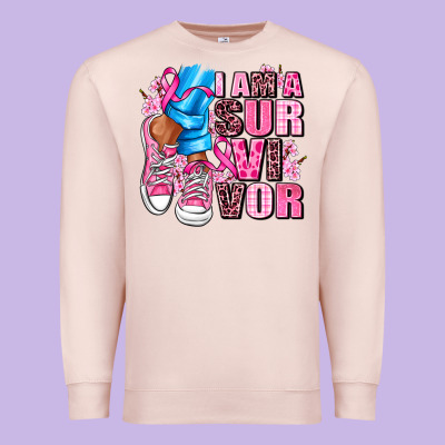 I Am A Survivor Premium Sweatshirt Designed By Adodesignshop