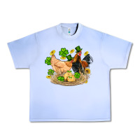 Grape Ice st patricks day farm chicken rooster chick  shamrock gold Urban Heavy Tee - Artiststas