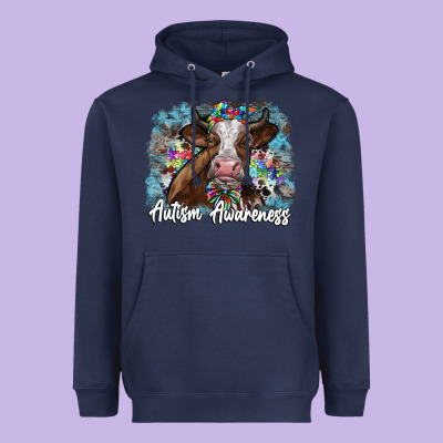 Autism Awareness 2 Heavyweight Hoodie Designed By Sublimationcraftshop