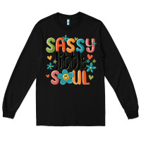 Black sassy little soul smiley Long Sleeve Tee - MaliasSmallBusiness