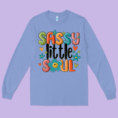 Long Sleeve Tee sassy little soul smiley