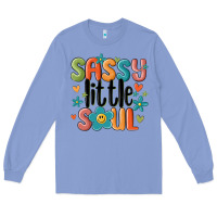 Colony Blue sassy little soul smiley Long Sleeve Tee - MaliasSmallBusiness