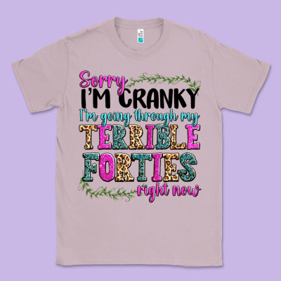 Sorry Im Cranky Im Going Through My Terrible Forti Classic Tee Designed By Texasbilliewilder