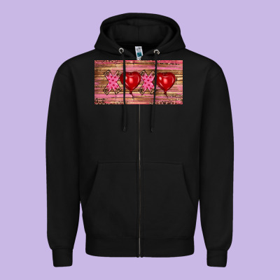 Zipper Hoodie Valentine's Day Xoxo