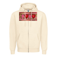 Sandshell Valentine's Day Xoxo Zipper Hoodie - RanaPortraitStore