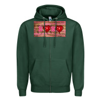 Sports Green Valentine's Day Xoxo Zipper Hoodie - RanaPortraitStore
