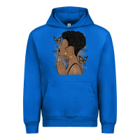 Cobalt black woman praying Urban Hoodie - MaliasSmallBusiness