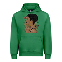 Emerald black woman praying Urban Hoodie - MaliasSmallBusiness