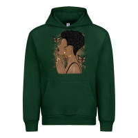 Forest Green black woman praying Urban Hoodie - MaliasSmallBusiness