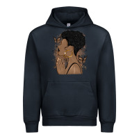 Navy black woman praying Urban Hoodie - MaliasSmallBusiness