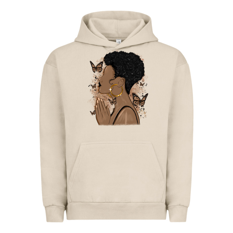 Black Woman Praying Urban Hoodie by MaliasSmallBusiness | Teevron