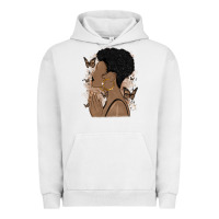 Pigment Lunar Rock black woman praying Urban Hoodie - MaliasSmallBusiness