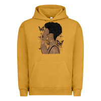 Pigment Peanut Butter black woman praying Urban Hoodie - MaliasSmallBusiness