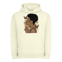Pigment Pistachio black woman praying Urban Hoodie - MaliasSmallBusiness