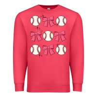 Cardinal baseball coquette bow Premium Sweatshirt - JahusDesignShop