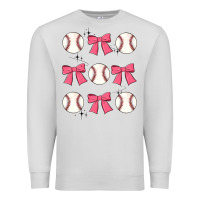 Dove Grey baseball coquette bow Premium Sweatshirt - JahusDesignShop
