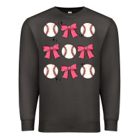 Smoke baseball coquette bow Premium Sweatshirt - JahusDesignShop