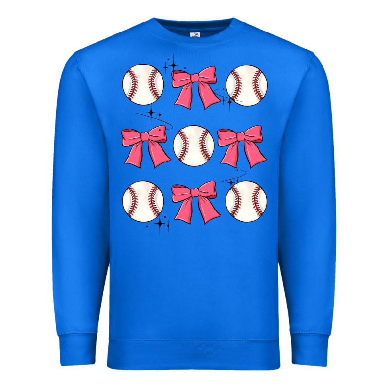 Baseball Coquette Bow Premium Sweatshirt by JahusDesignShop | Teevron