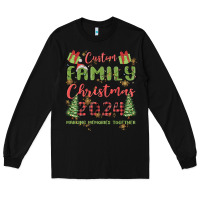 Black custom family christmas 2024 marking memories toge Long Sleeve Tee - MaliasSmallBusiness