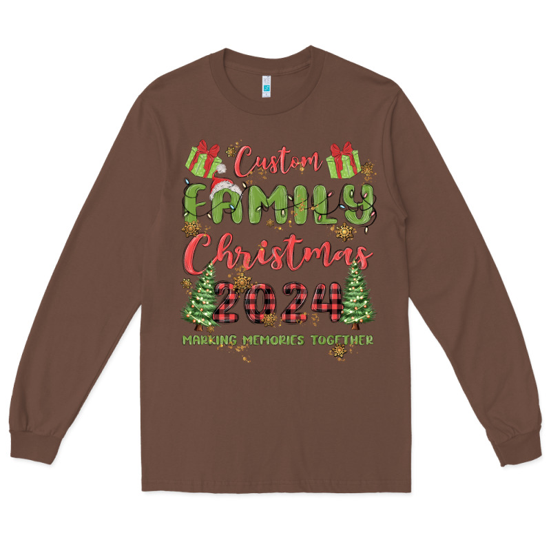 Custom Family Christmas 2024 Marking Memories Toge Long Sleeve Tee by MaliasSmallBusiness | Teevron
