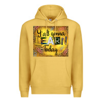 Antique Gold Western Y'all Gonna Learn Today Premium Hoodie - LillyAllenDesigns