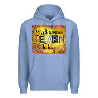 Colony Blue Western Y'all Gonna Learn Today Premium Hoodie - LillyAllenDesigns