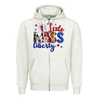 Oatmeal Heather little miss liberty billie wilder Zipper Hoodie - texasbilliewilder
