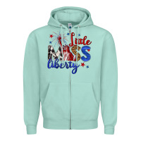 Seafoam little miss liberty billie wilder Zipper Hoodie - texasbilliewilder