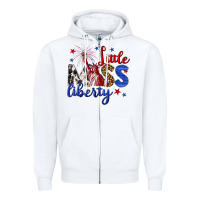 White little miss liberty billie wilder Zipper Hoodie - texasbilliewilder