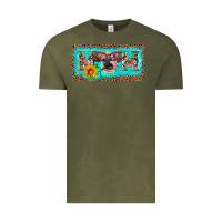 Vintage Olive mom heifer license plate Vintage Tee - Artiststas