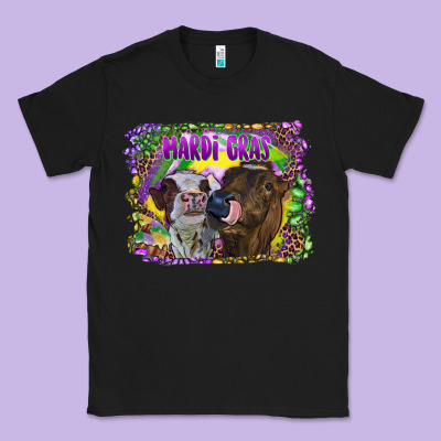 Mardi Gras Heifers Classic Tee Designed By Ranaportraitstore