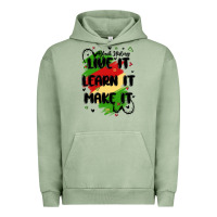 Pigment Oil Green 365 days Urban Hoodie - MaliasSmallBusiness