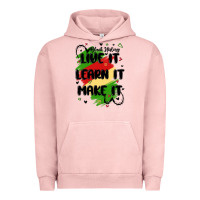 Pigment Salmon 365 days Urban Hoodie - MaliasSmallBusiness