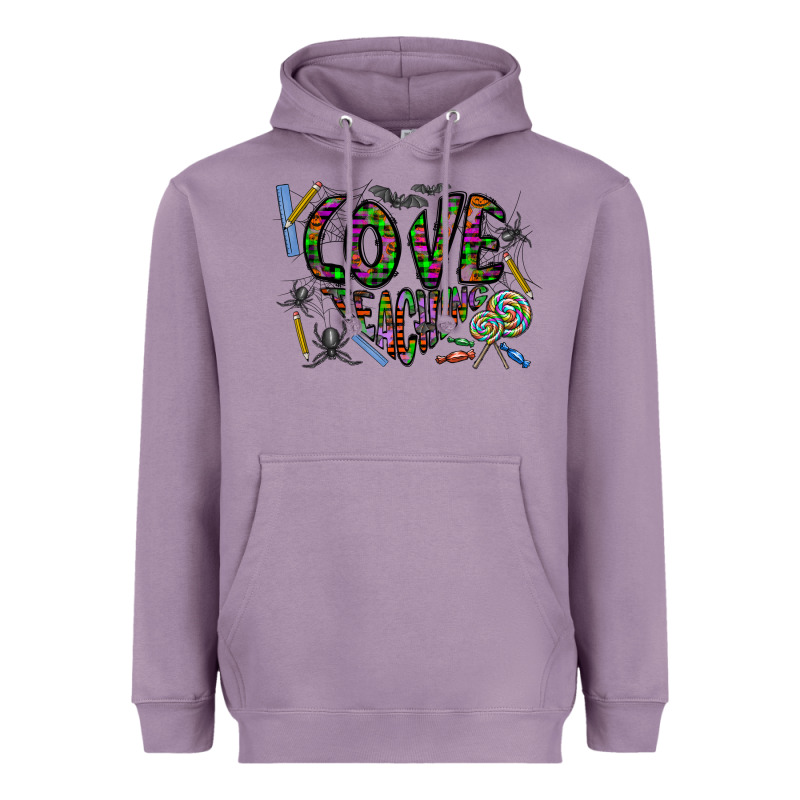 I Love Teaching Heavyweight Hoodie by CowhideDigitalArt | Teevron