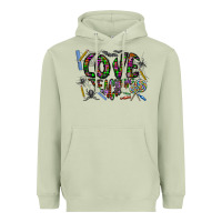 Matcha i love teaching Heavyweight Hoodie - CowhideDigitalArt
