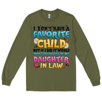 Army Green i don't have a favorite child Long Sleeve Tee - MaliasSmallBusiness