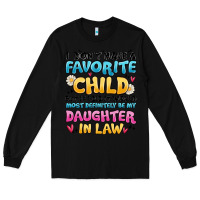 Black i don't have a favorite child Long Sleeve Tee - MaliasSmallBusiness