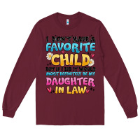 Burgundy i don't have a favorite child Long Sleeve Tee - MaliasSmallBusiness