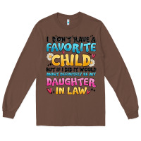 Chestnut i don't have a favorite child Long Sleeve Tee - MaliasSmallBusiness