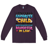 Plum i don't have a favorite child Long Sleeve Tee - MaliasSmallBusiness