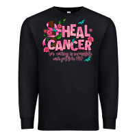 Black heal cancer Premium Sweatshirt - AdoDesignShop
