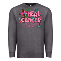 Charcoal Heather heal cancer Premium Sweatshirt - AdoDesignShop