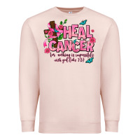 Pale Pink heal cancer Premium Sweatshirt - AdoDesignShop