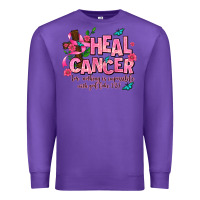 Purple heal cancer Premium Sweatshirt - AdoDesignShop