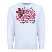 White heal cancer Premium Sweatshirt - AdoDesignShop